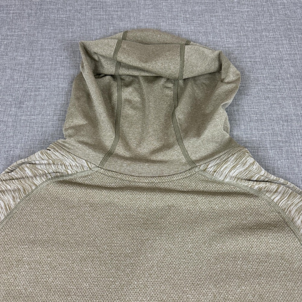 Lululemon Hoodie Mens L Green 1/4 Zip Stretch Your Head Lightweight - Picture 10 of 16
